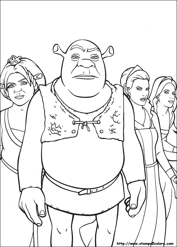 Disegni Shrek terzo